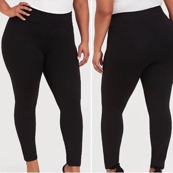 Torrid Slim Fix Pixie Pull On Ponte Pants Black 4X NEW - Picture 11 of 11